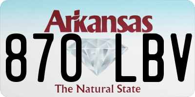 AR license plate 870LBV