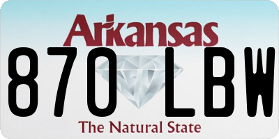 AR license plate 870LBW