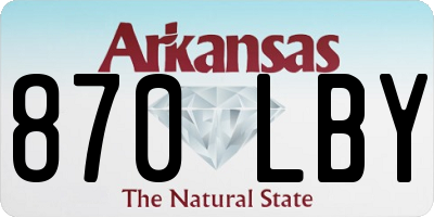 AR license plate 870LBY