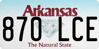 AR license plate 870LCE