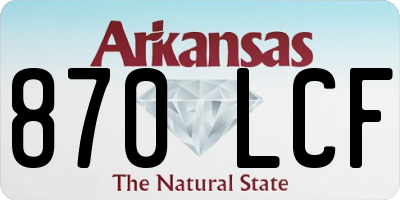 AR license plate 870LCF