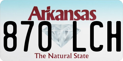 AR license plate 870LCH