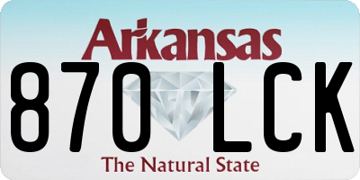 AR license plate 870LCK
