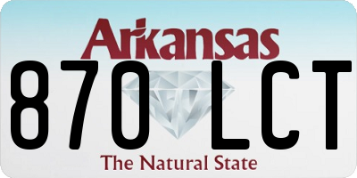 AR license plate 870LCT