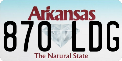 AR license plate 870LDG