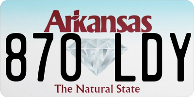 AR license plate 870LDY