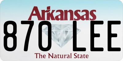 AR license plate 870LEE