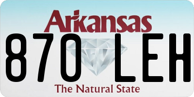 AR license plate 870LEH