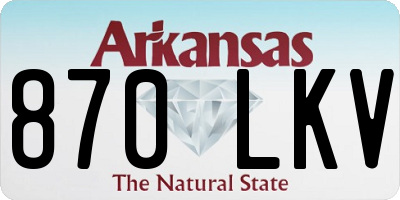 AR license plate 870LKV