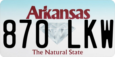 AR license plate 870LKW