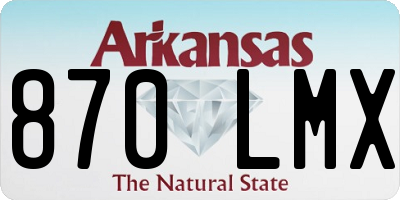 AR license plate 870LMX