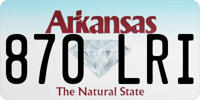 AR license plate 870LRI