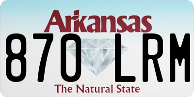 AR license plate 870LRM
