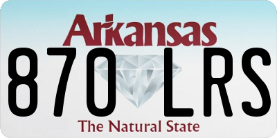 AR license plate 870LRS