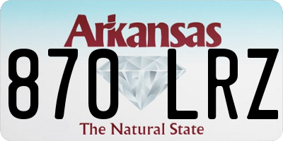 AR license plate 870LRZ