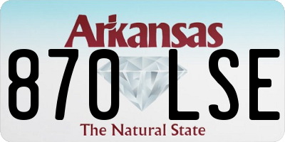 AR license plate 870LSE