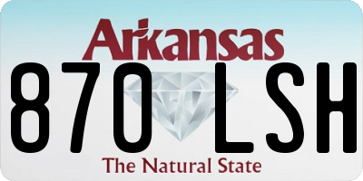 AR license plate 870LSH