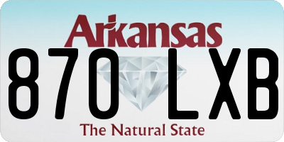 AR license plate 870LXB