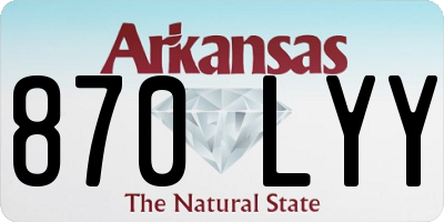 AR license plate 870LYY