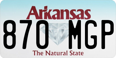 AR license plate 870MGP