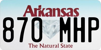 AR license plate 870MHP