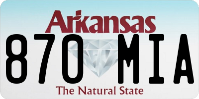 AR license plate 870MIA