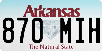 AR license plate 870MIH