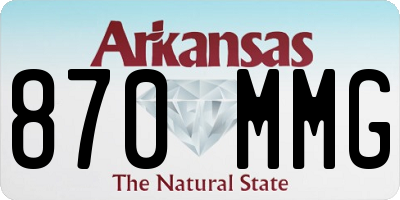 AR license plate 870MMG