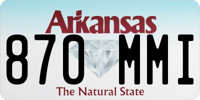 AR license plate 870MMI