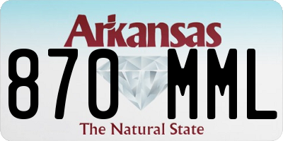 AR license plate 870MML