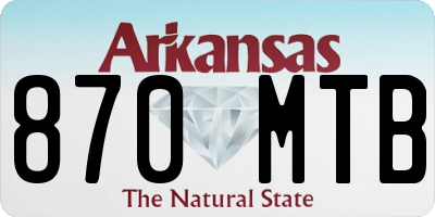 AR license plate 870MTB