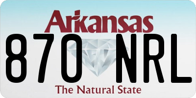 AR license plate 870NRL