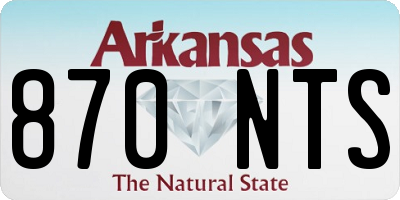 AR license plate 870NTS