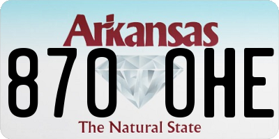 AR license plate 870OHE