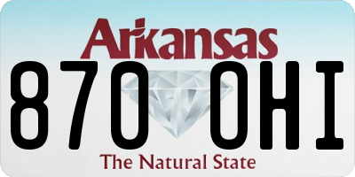 AR license plate 870OHI