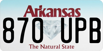 AR license plate 870UPB