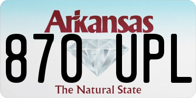 AR license plate 870UPL