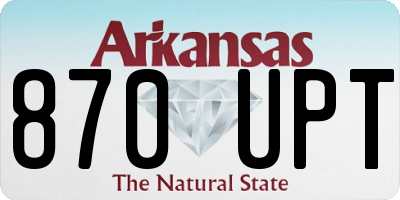 AR license plate 870UPT