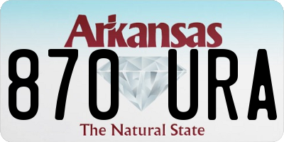 AR license plate 870URA