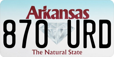 AR license plate 870URD