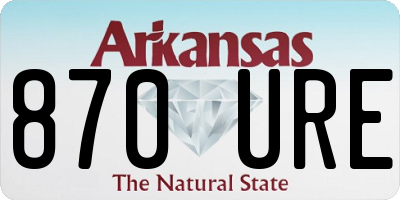 AR license plate 870URE