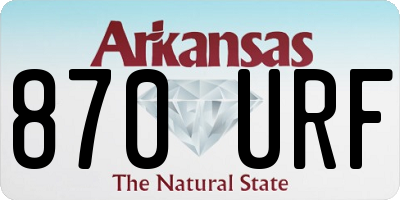 AR license plate 870URF