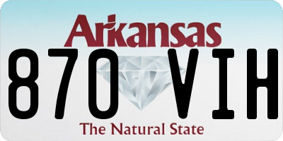 AR license plate 870VIH
