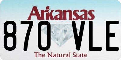 AR license plate 870VLE