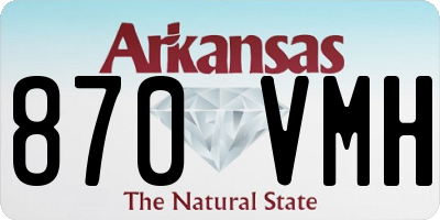 AR license plate 870VMH