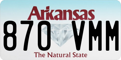 AR license plate 870VMM
