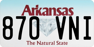 AR license plate 870VNI
