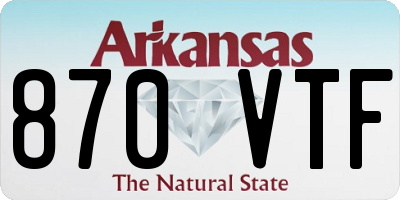 AR license plate 870VTF