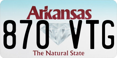 AR license plate 870VTG