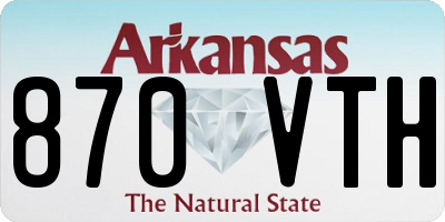 AR license plate 870VTH